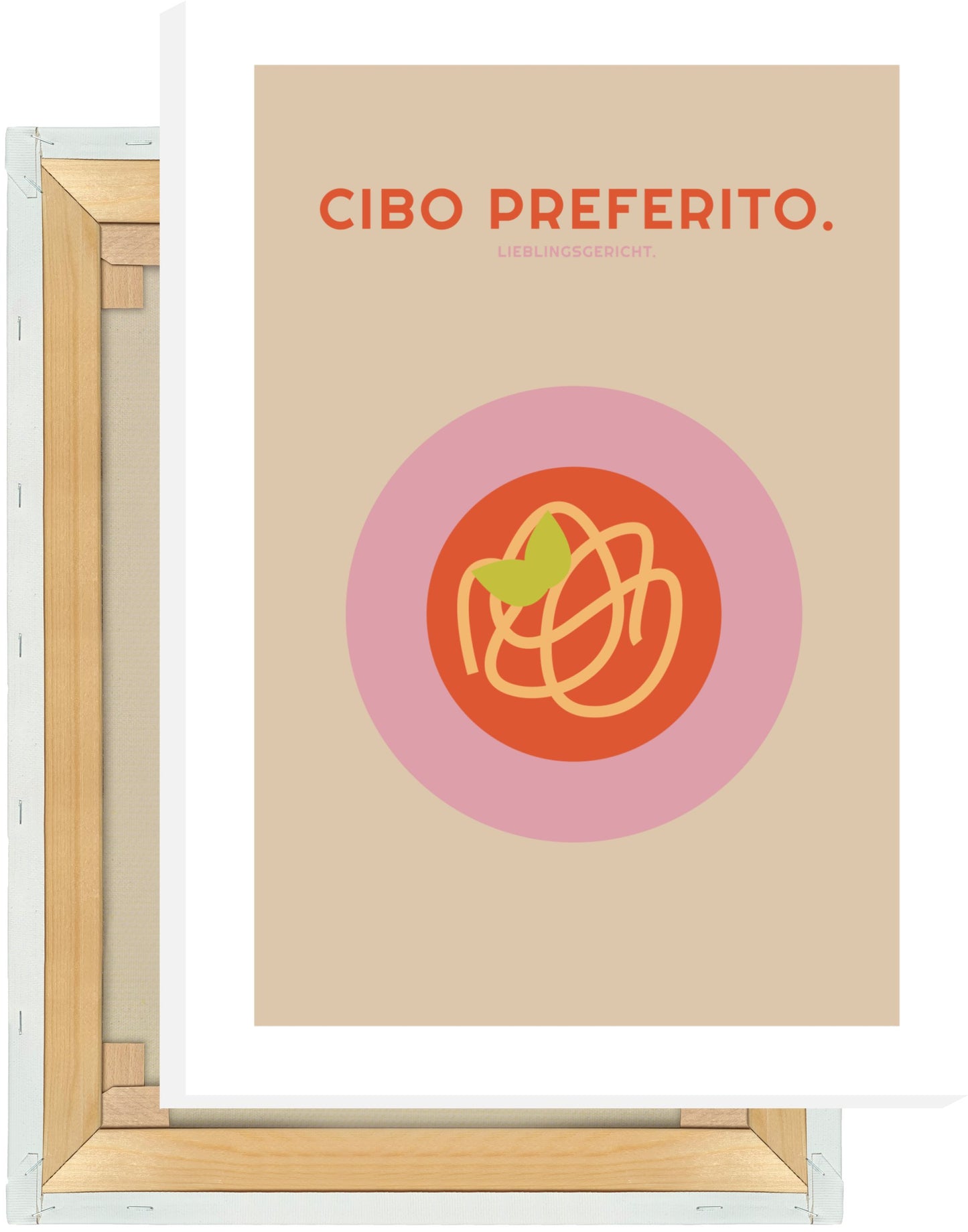 Leinwand Cibo Preferito - Pasta - La Dolce Vita Collection