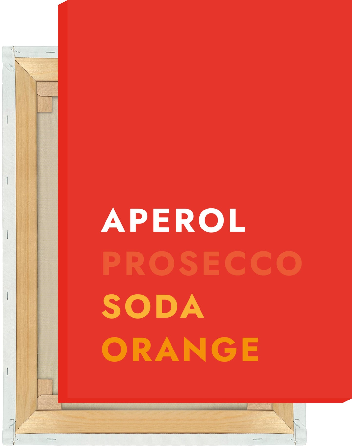 Leinwand Cocktail Aperol Spritz - Text