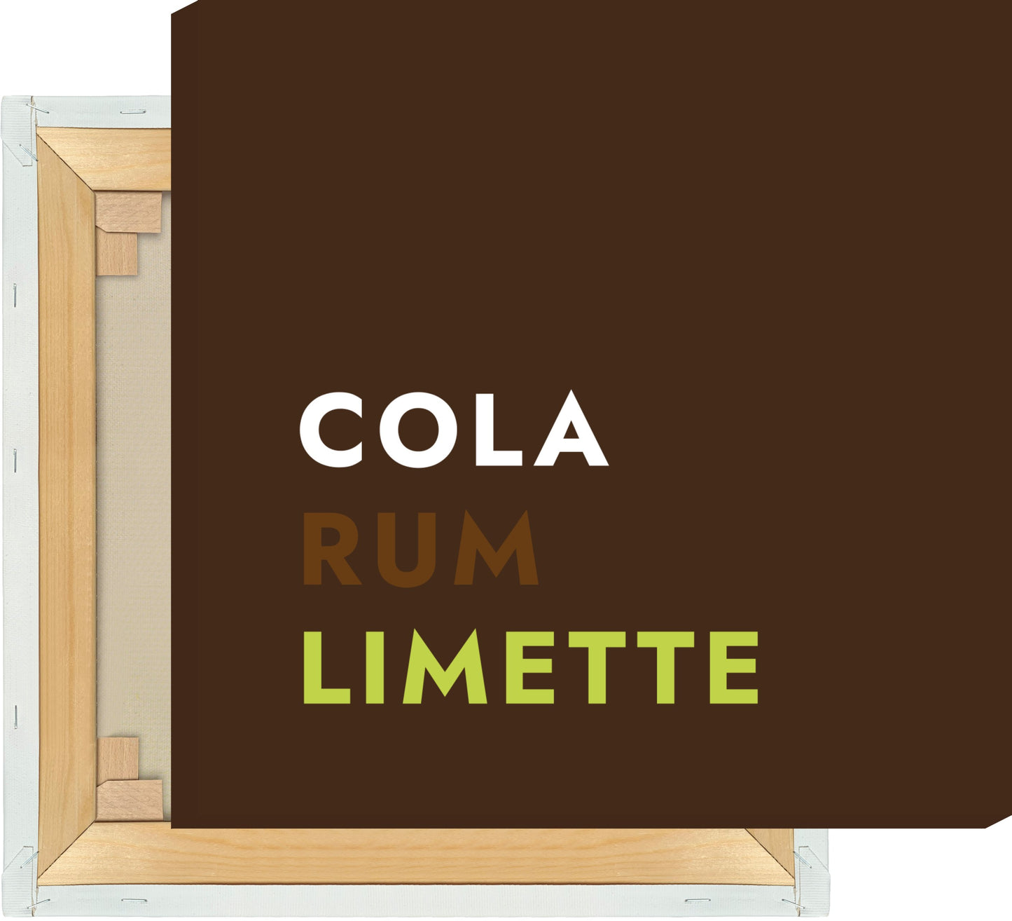 Leinwand Cocktail Cuba Libre - Text