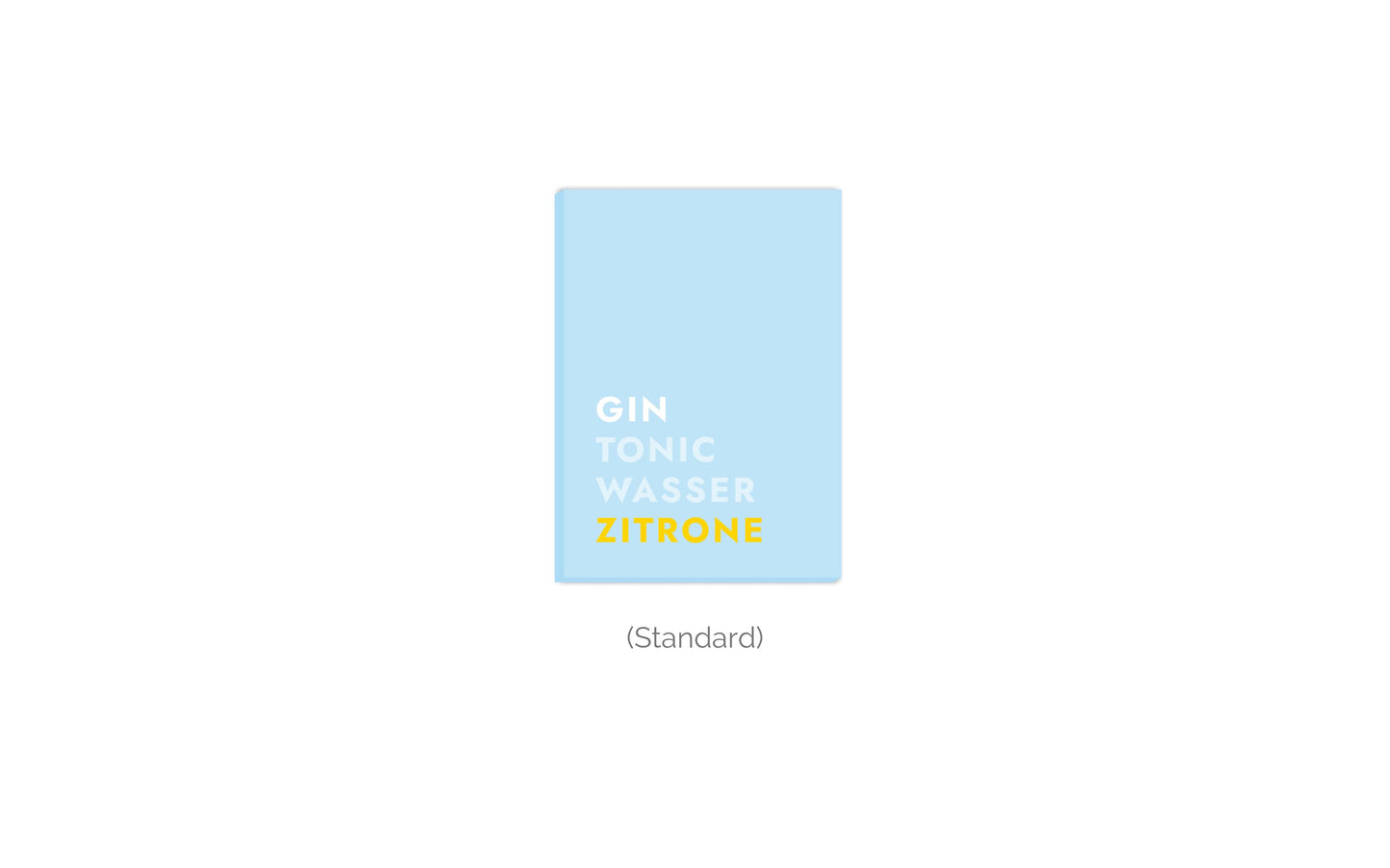Leinwand Cocktail Gin Tonic Zitrone - Text
