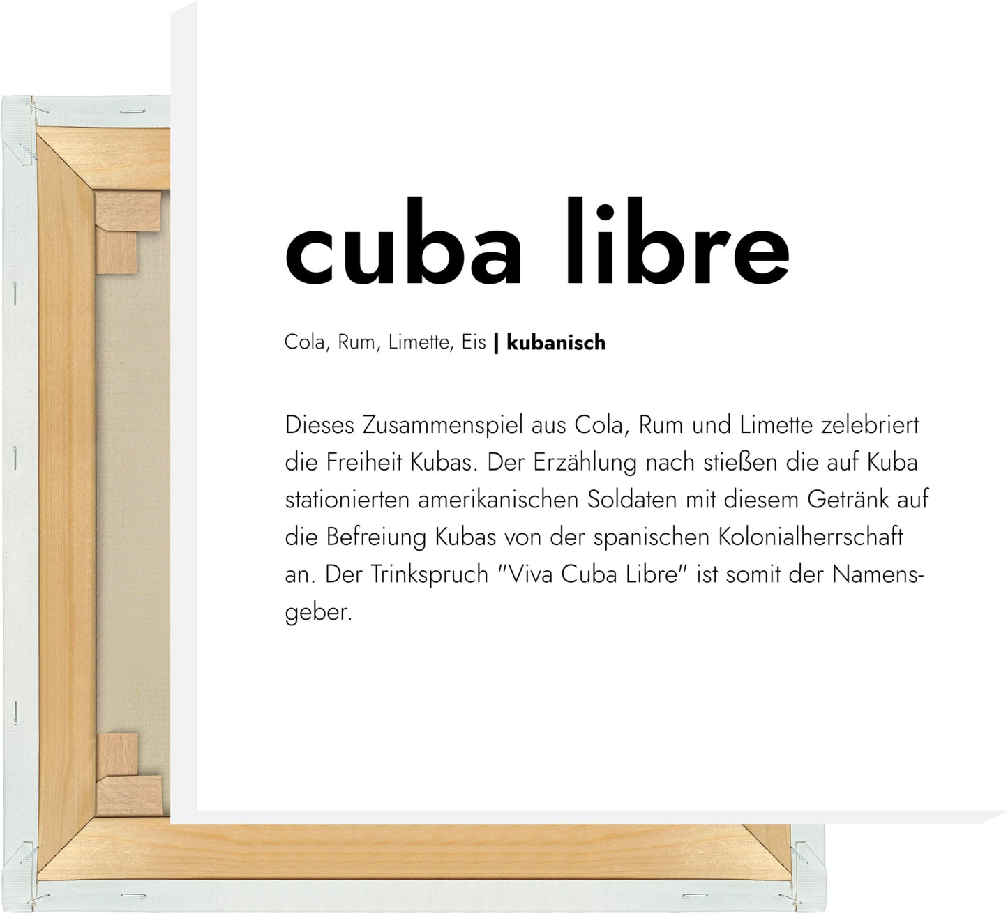 Leinwand Cuba Libre - Definition
