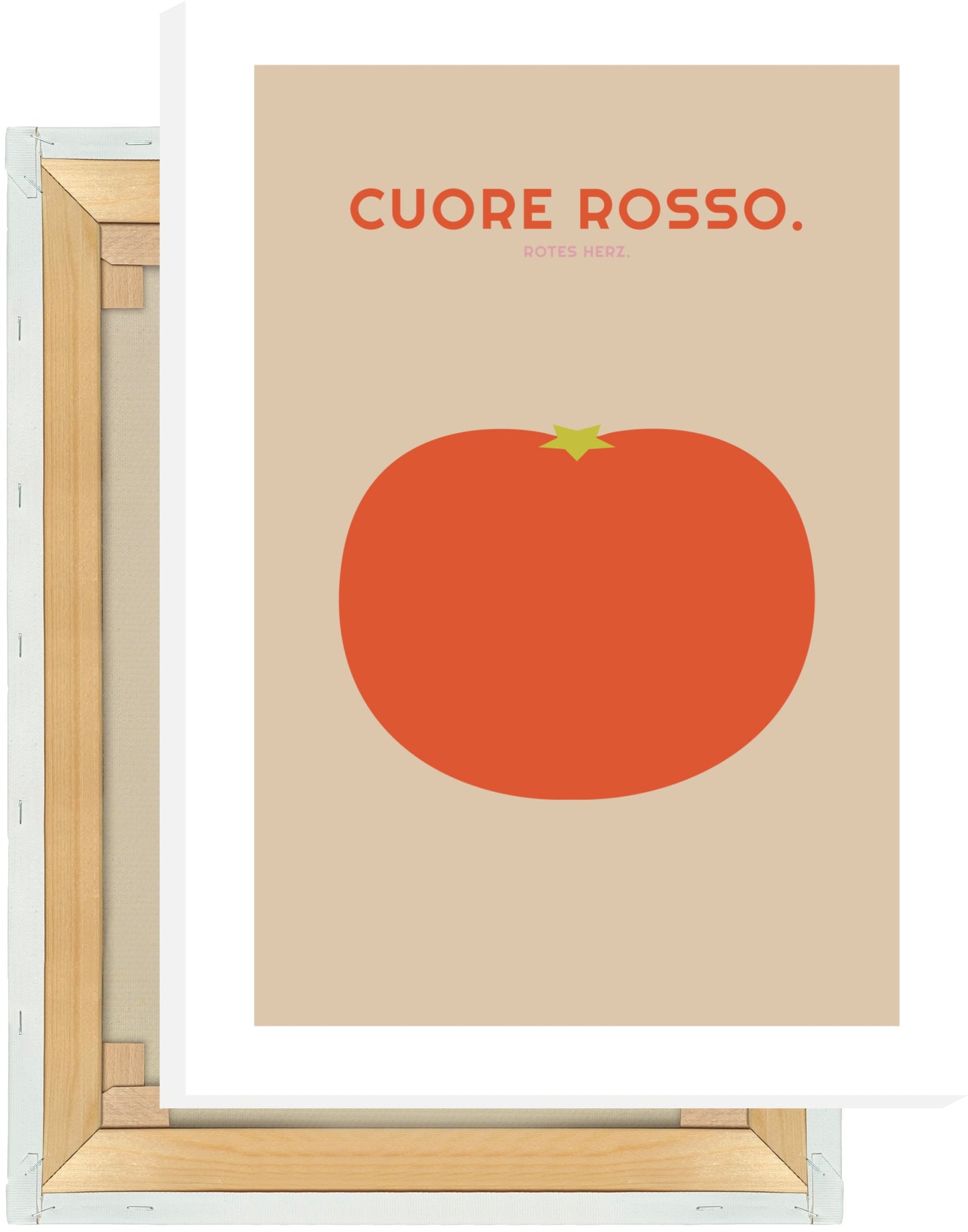 Leinwand Cuore Rosso - Tomate - La Dolce Vita Collection