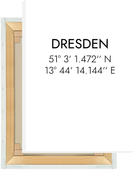 Leinwand Dresden Koordinaten #1