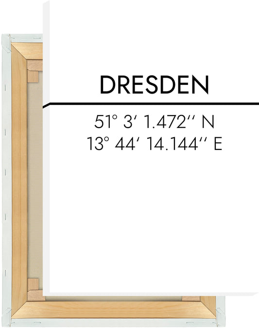 Leinwand Dresden Koordinaten #2