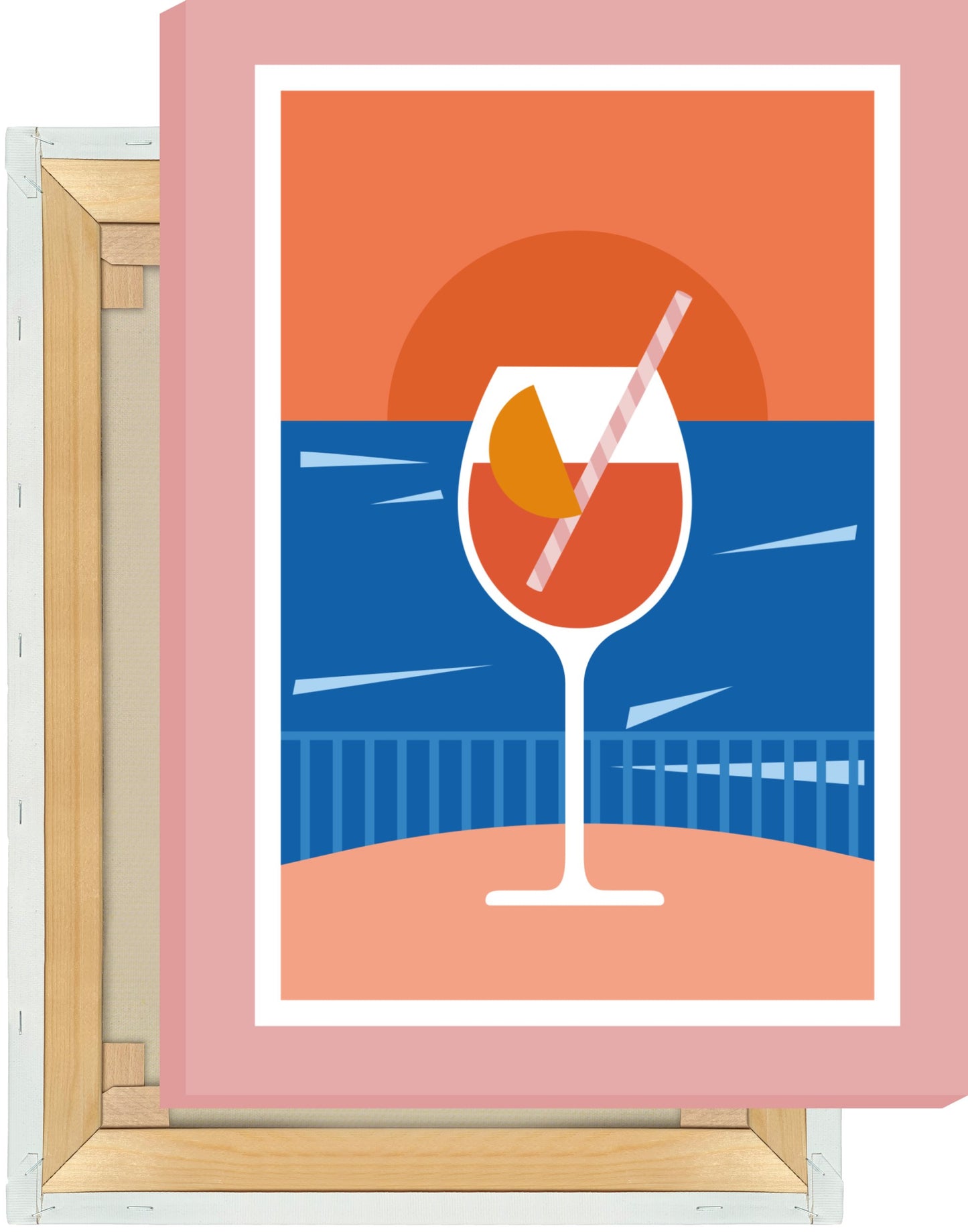 Leinwand Drinks am Meer - La Dolce Vita Collection