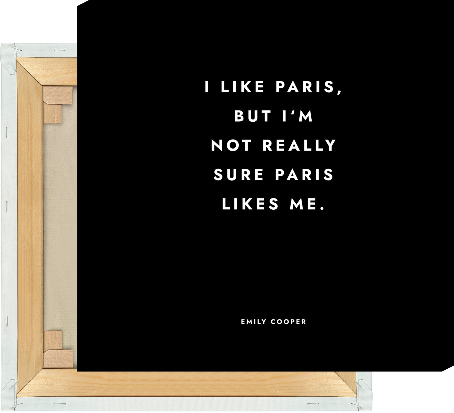 Leinwand Emily in Paris - I Like Paris