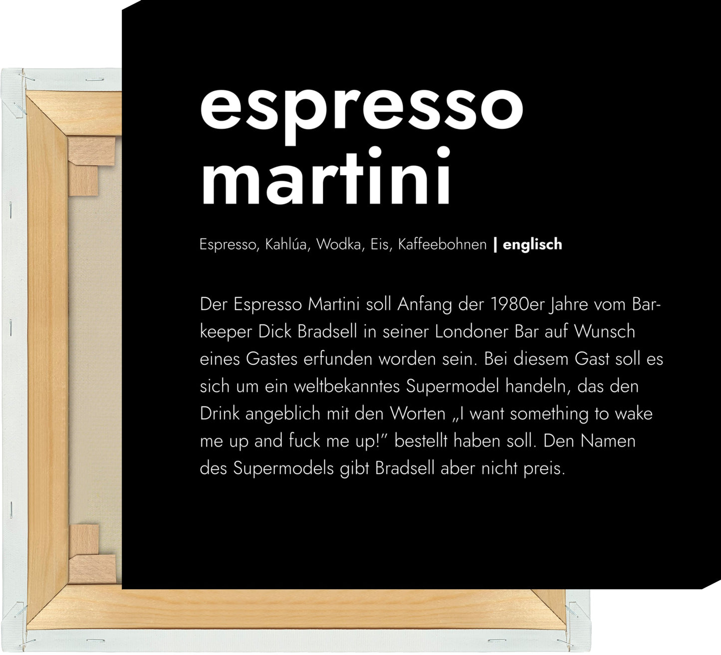 Leinwand Espresso Martini - Definition