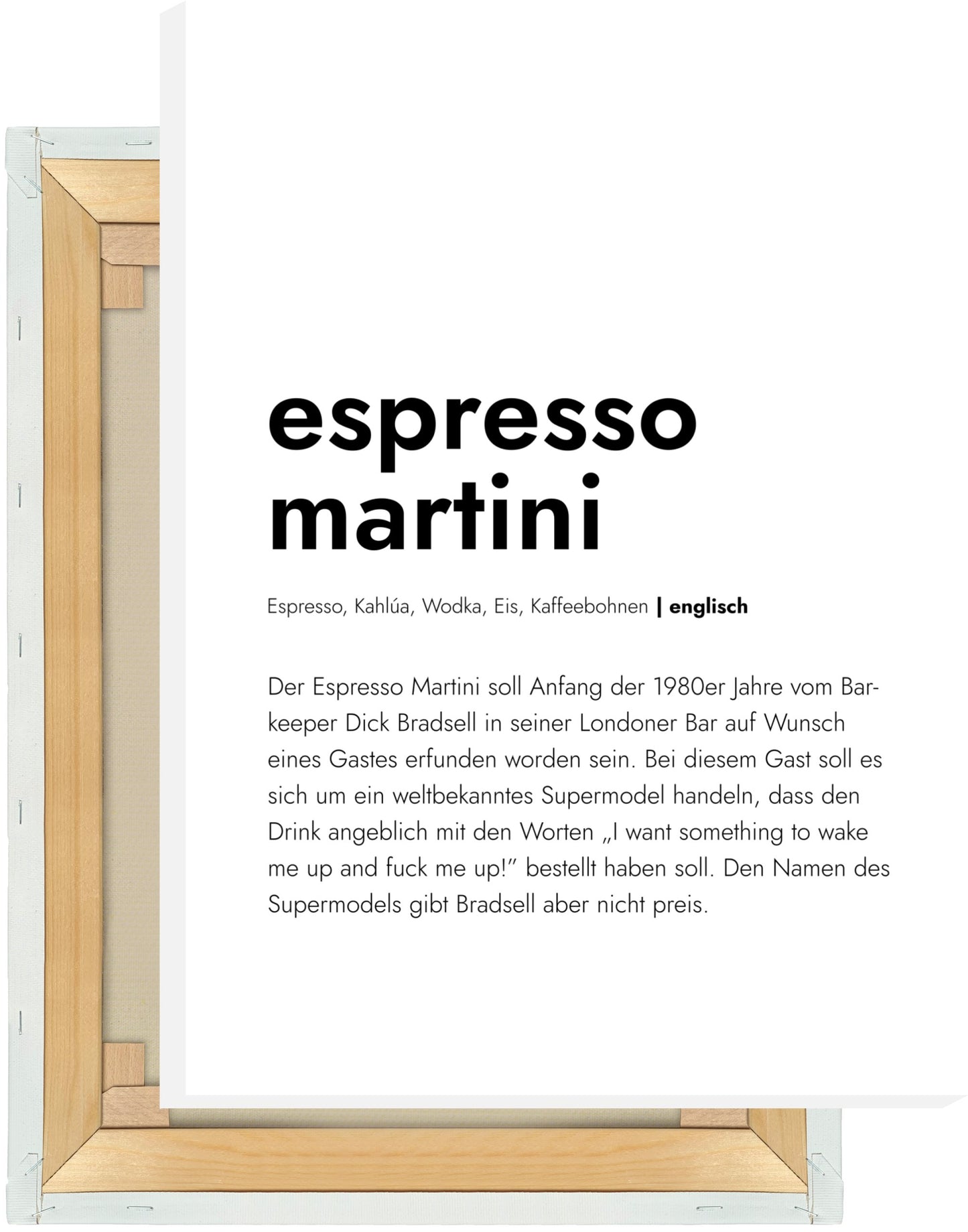Leinwand Espresso Martini - Definition