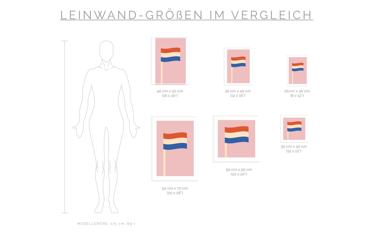 Leinwand Flagge - Dreamy Dutch Collection
