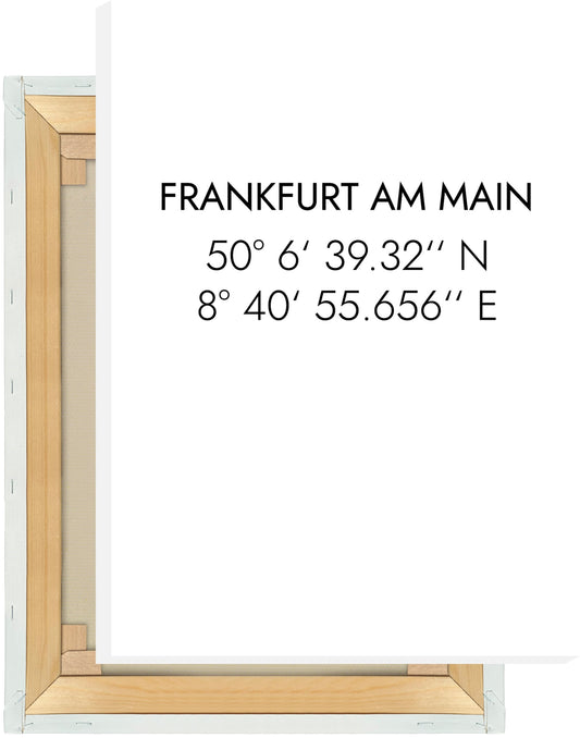 Leinwand Frankfurt a.M. Koordinaten #1