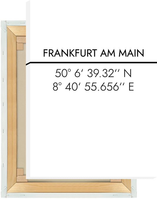 Leinwand Frankfurt a.M. Koordinaten #2