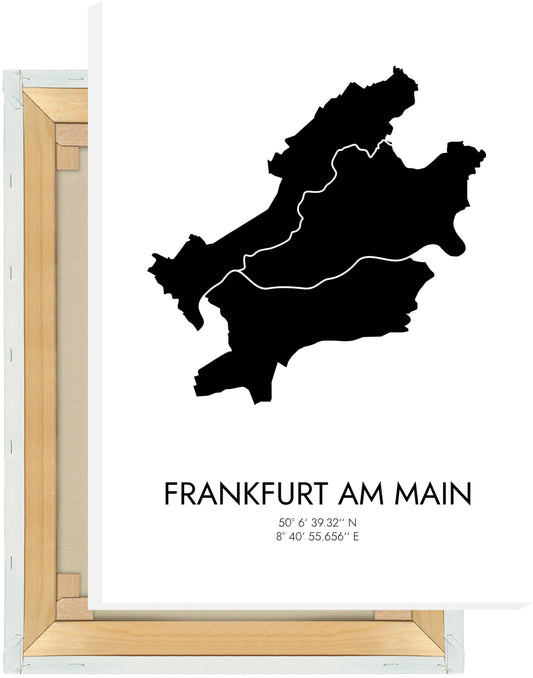 Leinwand Frankfurt am Main Koordinaten #3