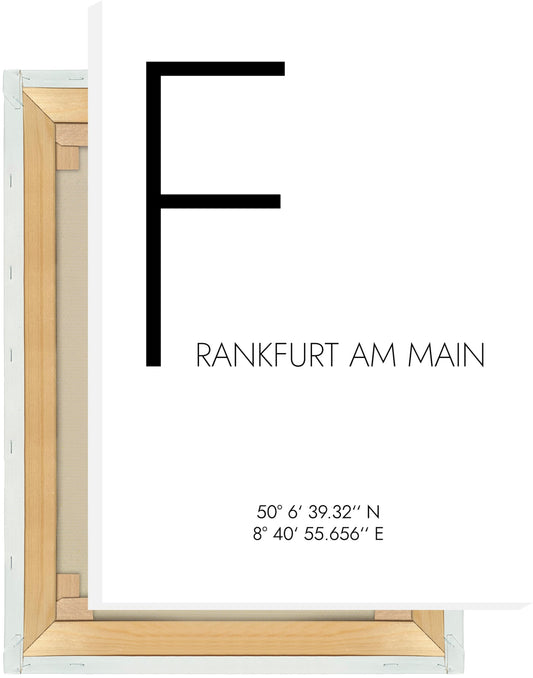 Leinwand Frankfurt am Main Koordinaten #4