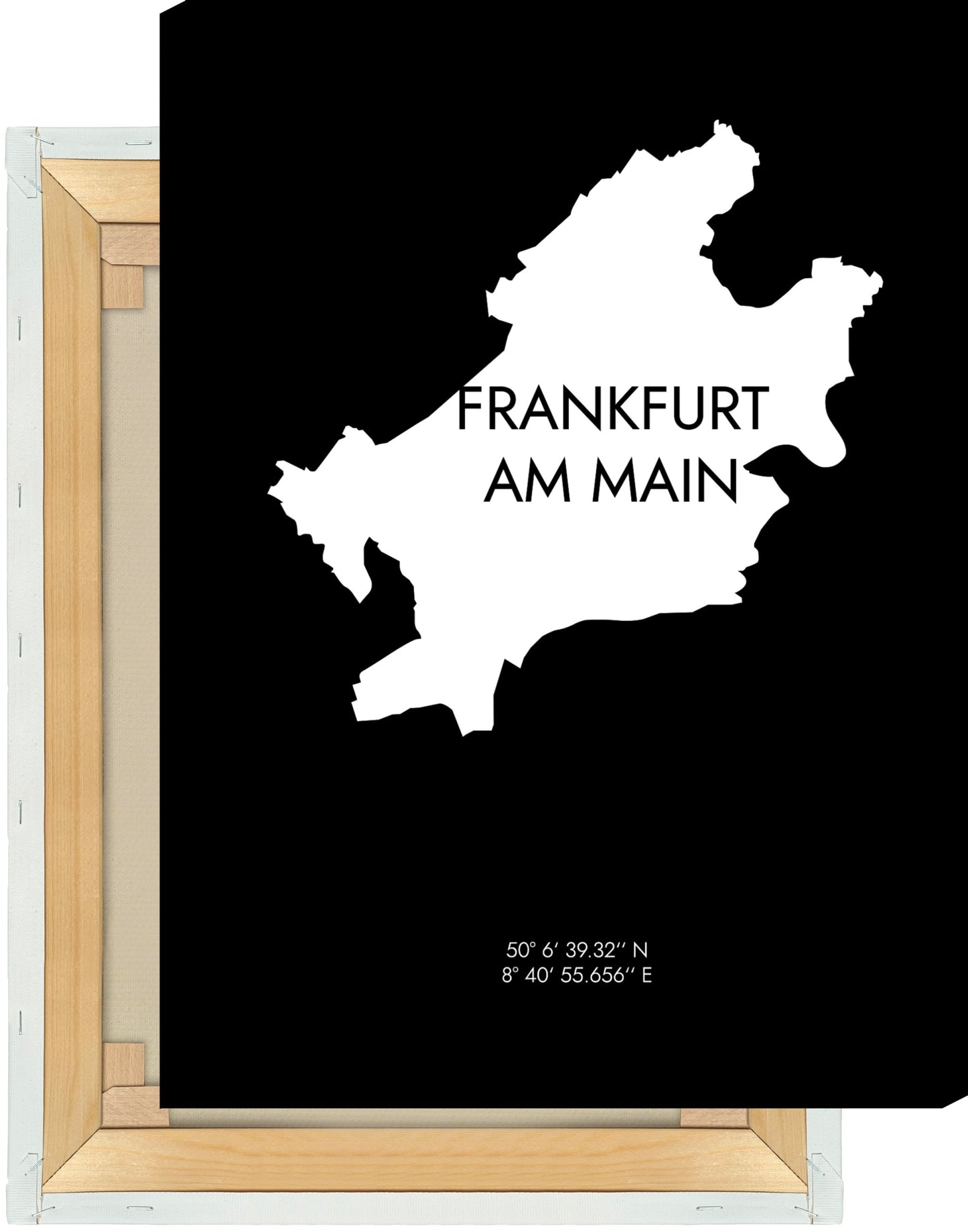 Leinwand Frankfurt am Main Koordinaten #6