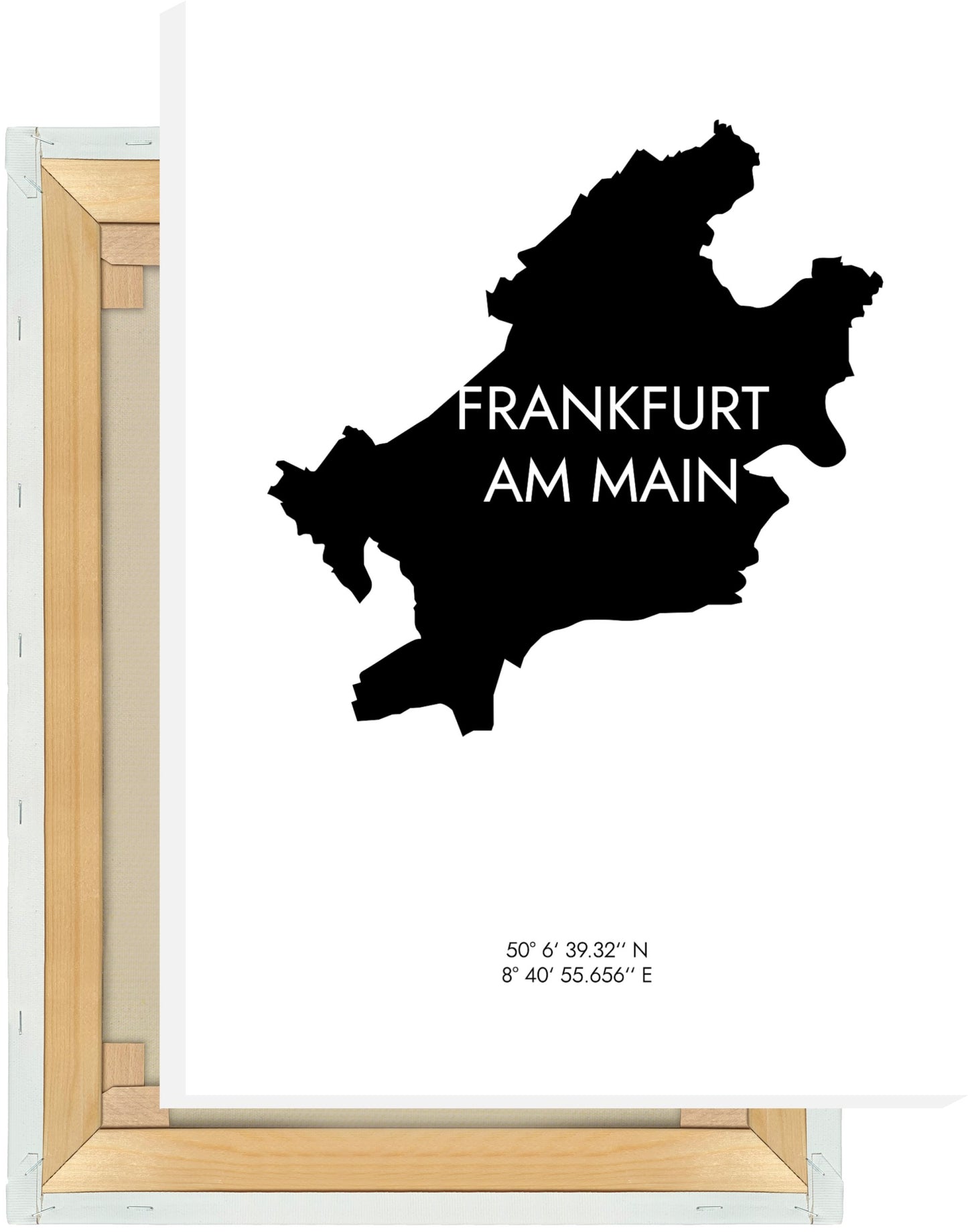 Leinwand Frankfurt am Main Koordinaten #6