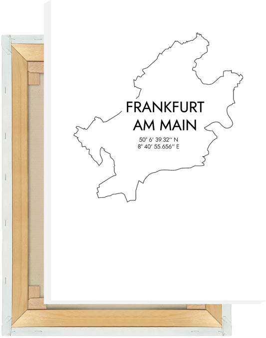 Leinwand Frankfurt am Main Koordinaten #7