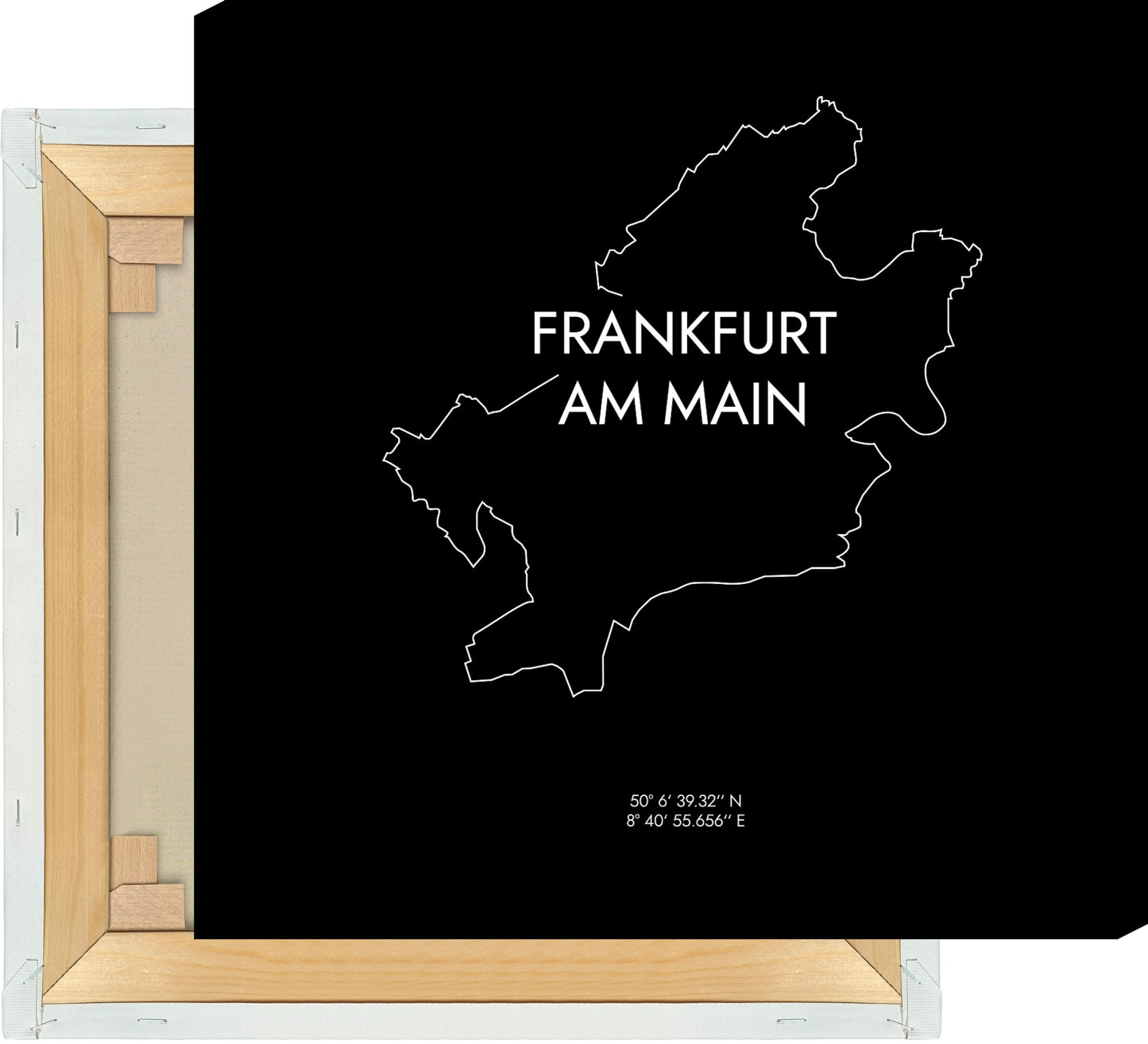 Leinwand Frankfurt am Main Koordinaten #8