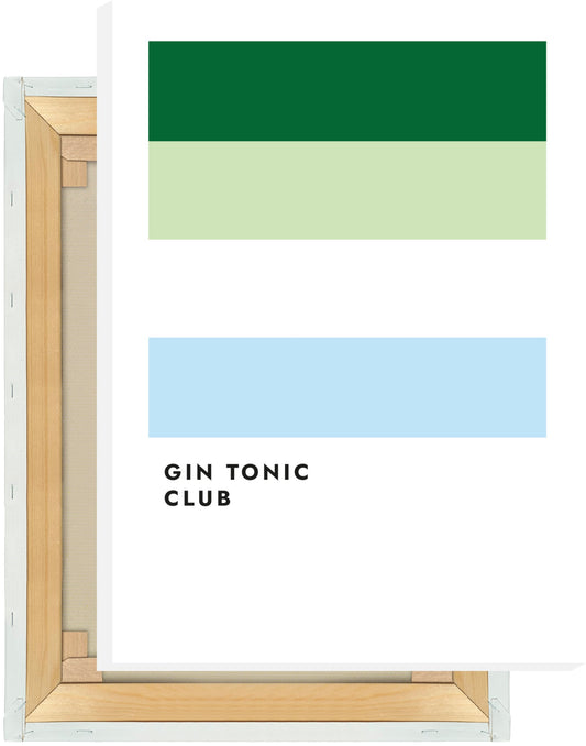 Leinwand Gin Tonic Club (Gurke/Rosmarin)