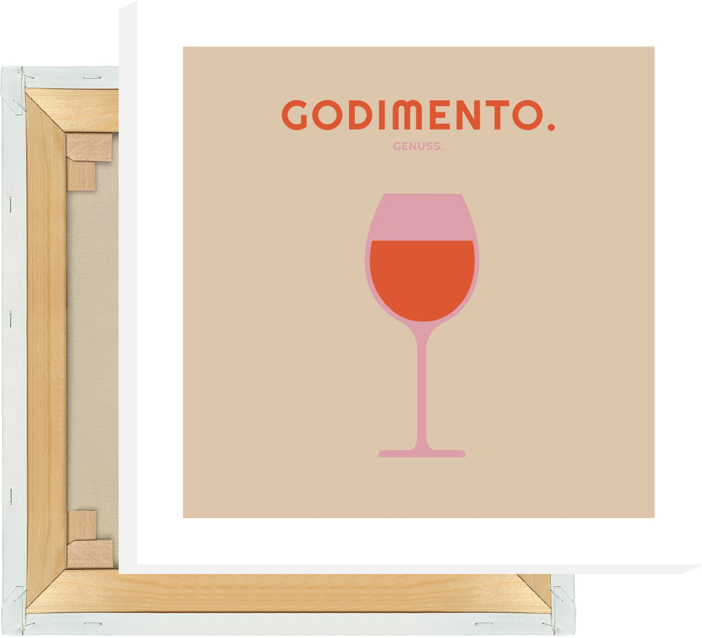 Leinwand Godimento - Weinglas - La Dolce Vita Collection
