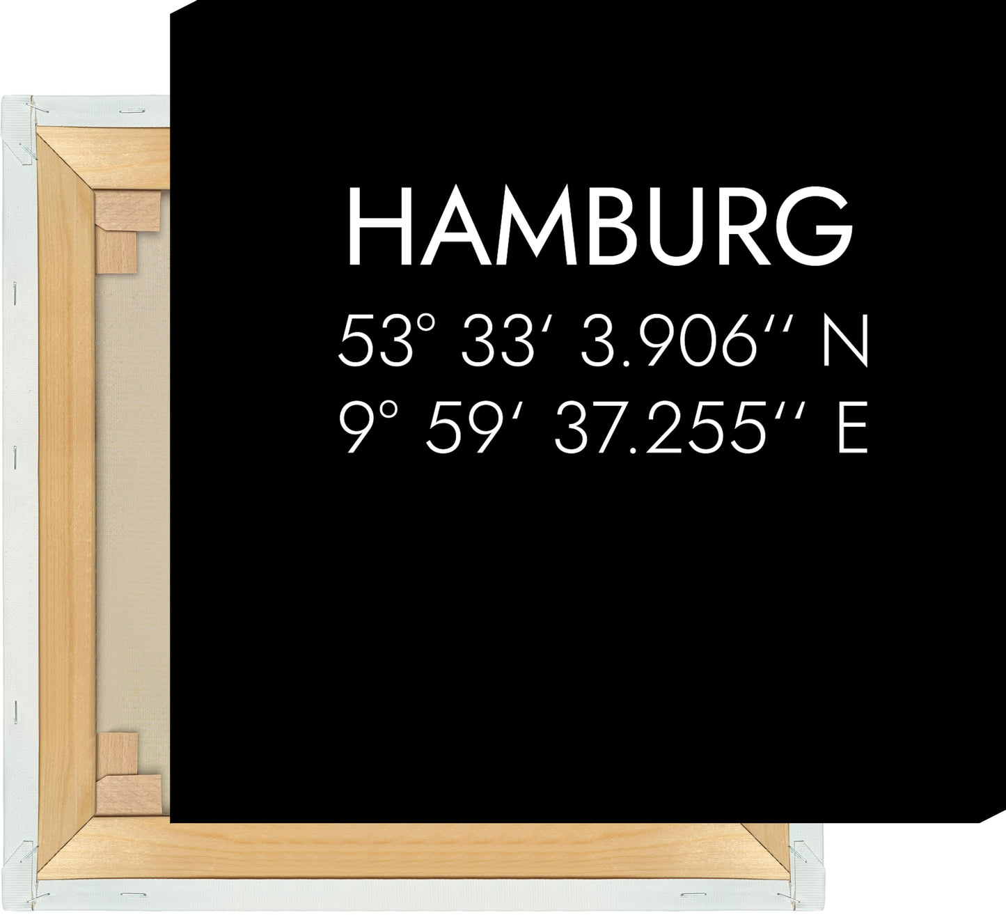 Leinwand Hamburg Koordinaten #1