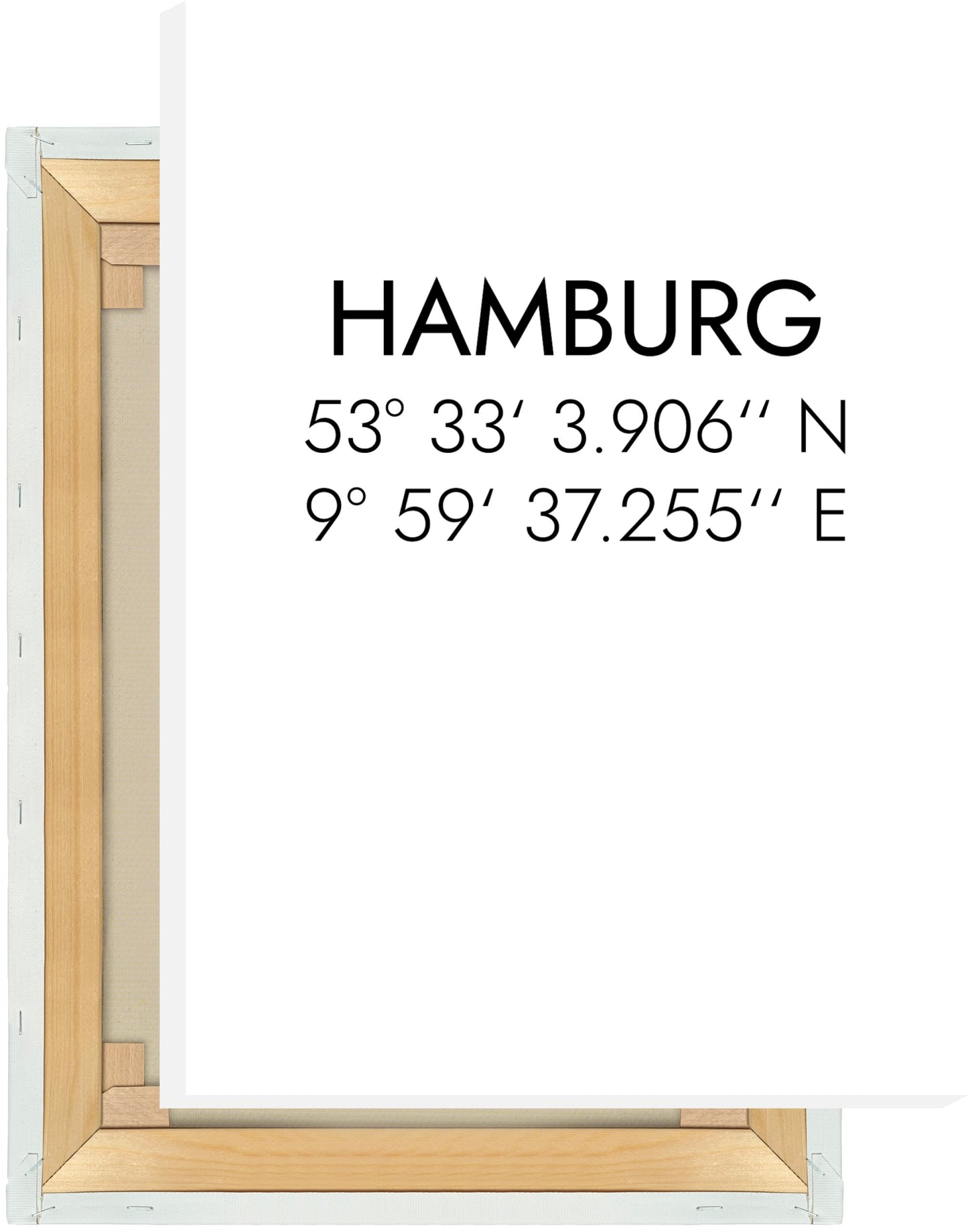 Leinwand Hamburg Koordinaten #1