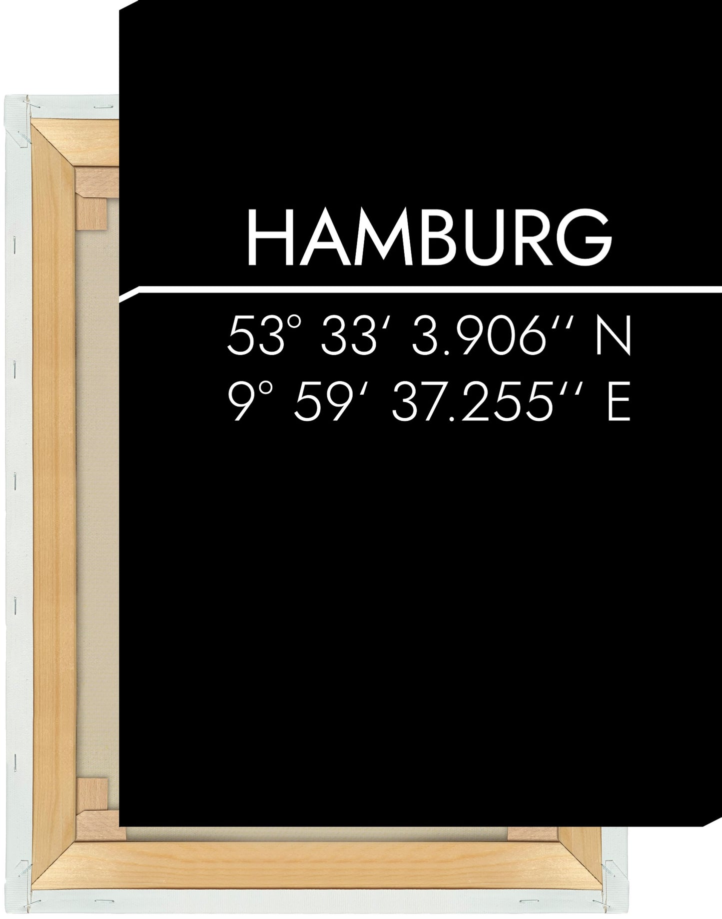 Leinwand Hamburg Koordinaten #2