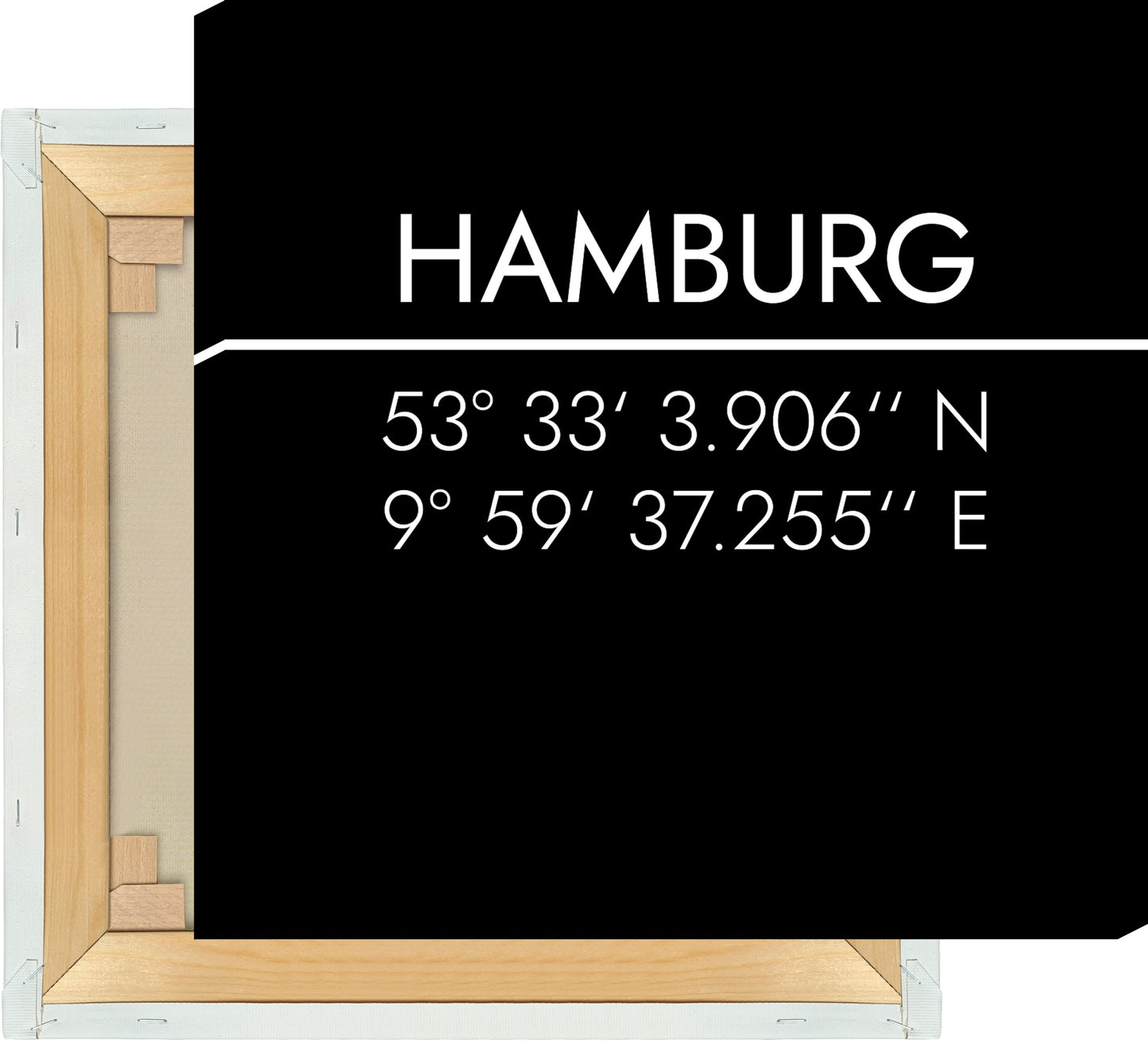 Leinwand Hamburg Koordinaten #2