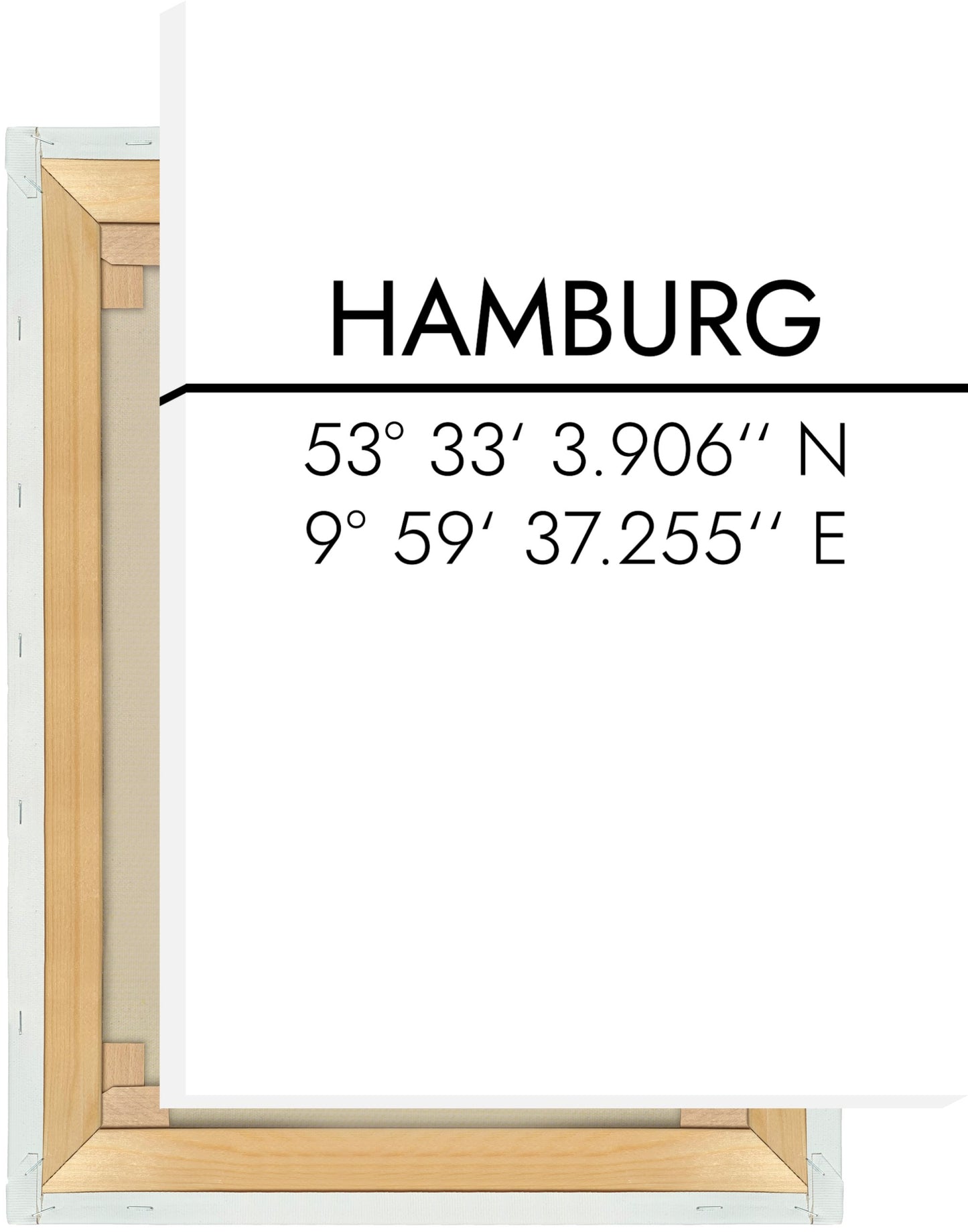 Leinwand Hamburg Koordinaten #2