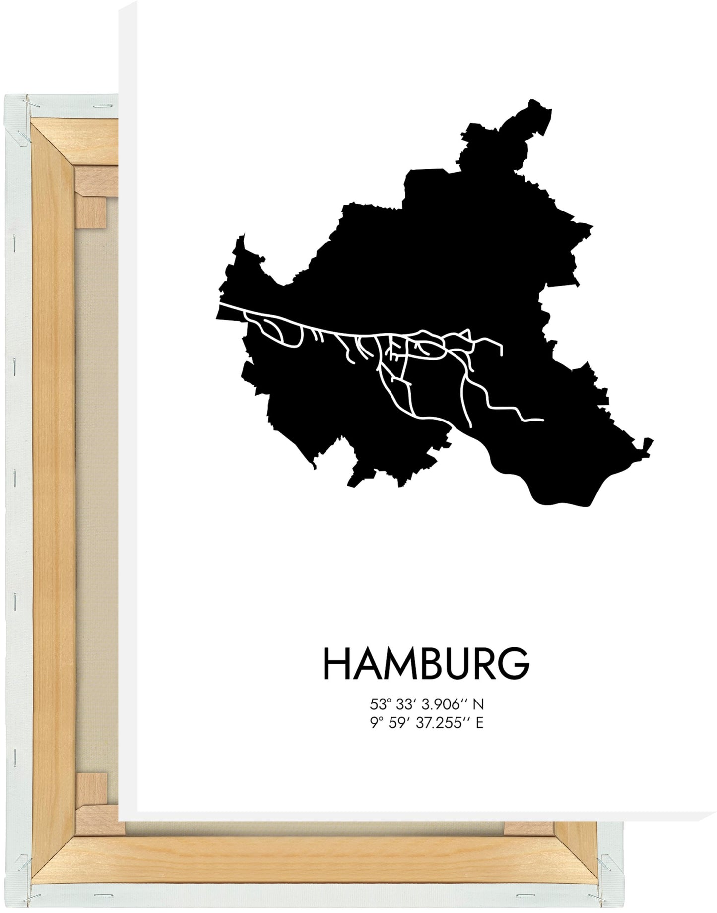 Leinwand Hamburg Koordinaten #3
