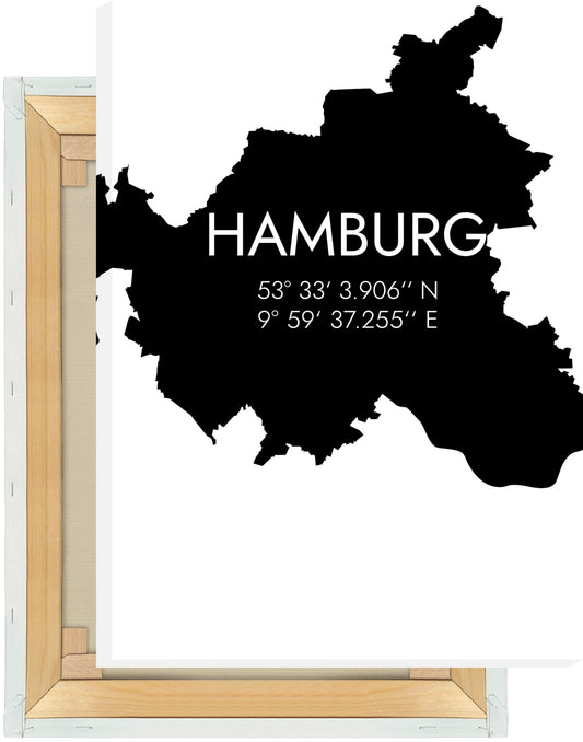 Leinwand Hamburg Koordinaten #5