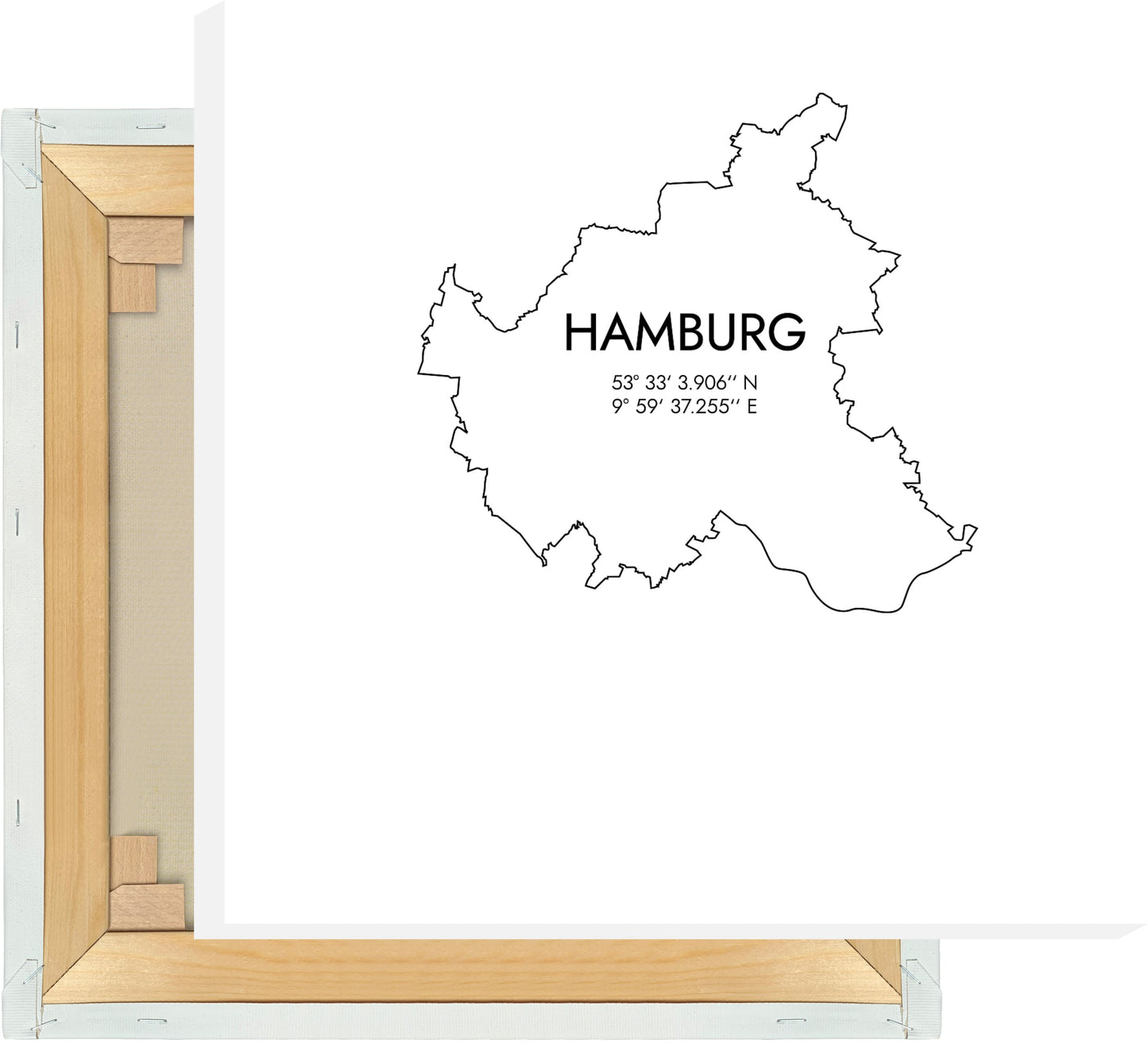 Leinwand Hamburg Koordinaten #7