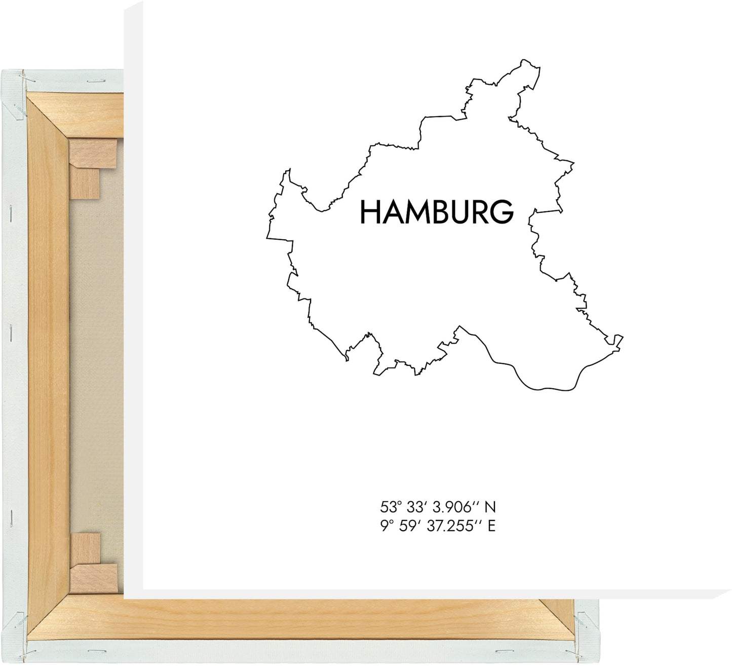 Leinwand Hamburg Koordinaten #8