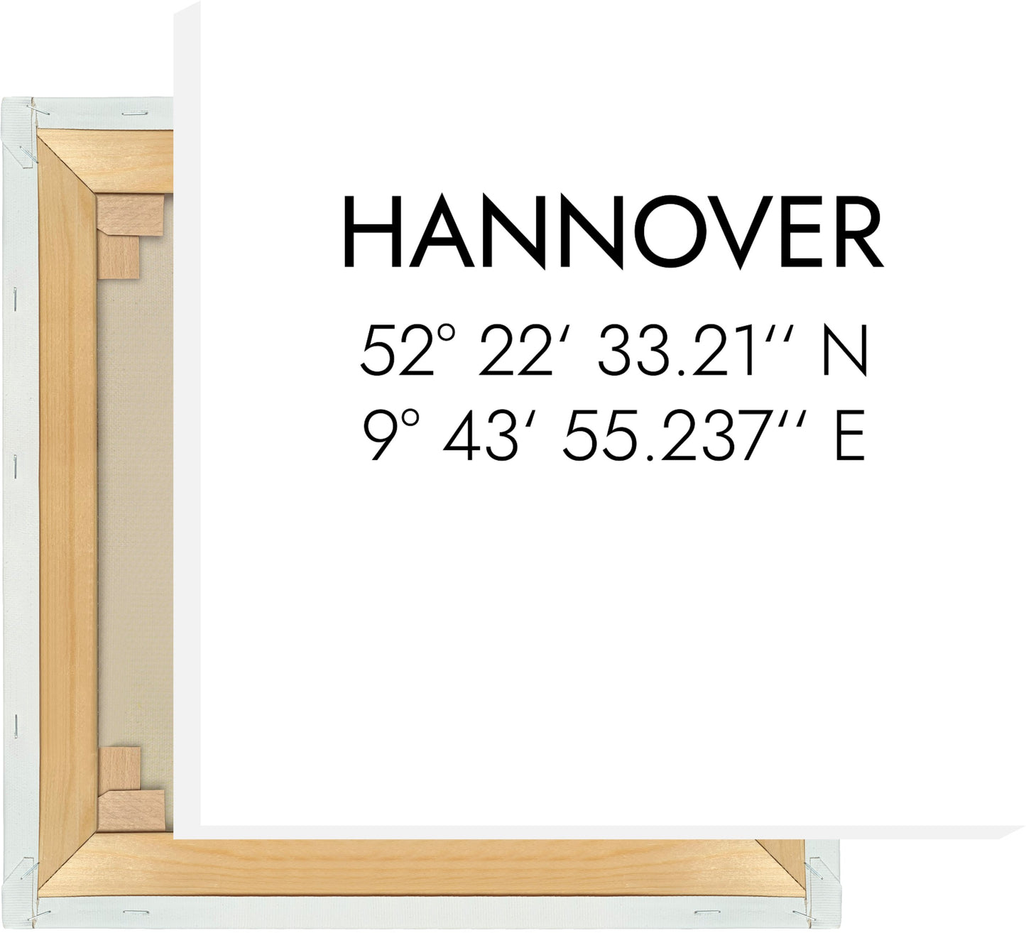 Leinwand Hannover Koordinaten #1