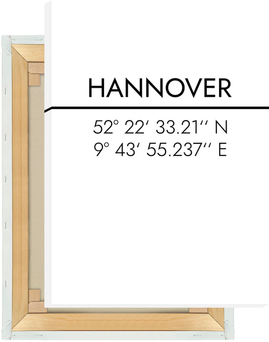 Leinwand Hannover Koordinaten #2