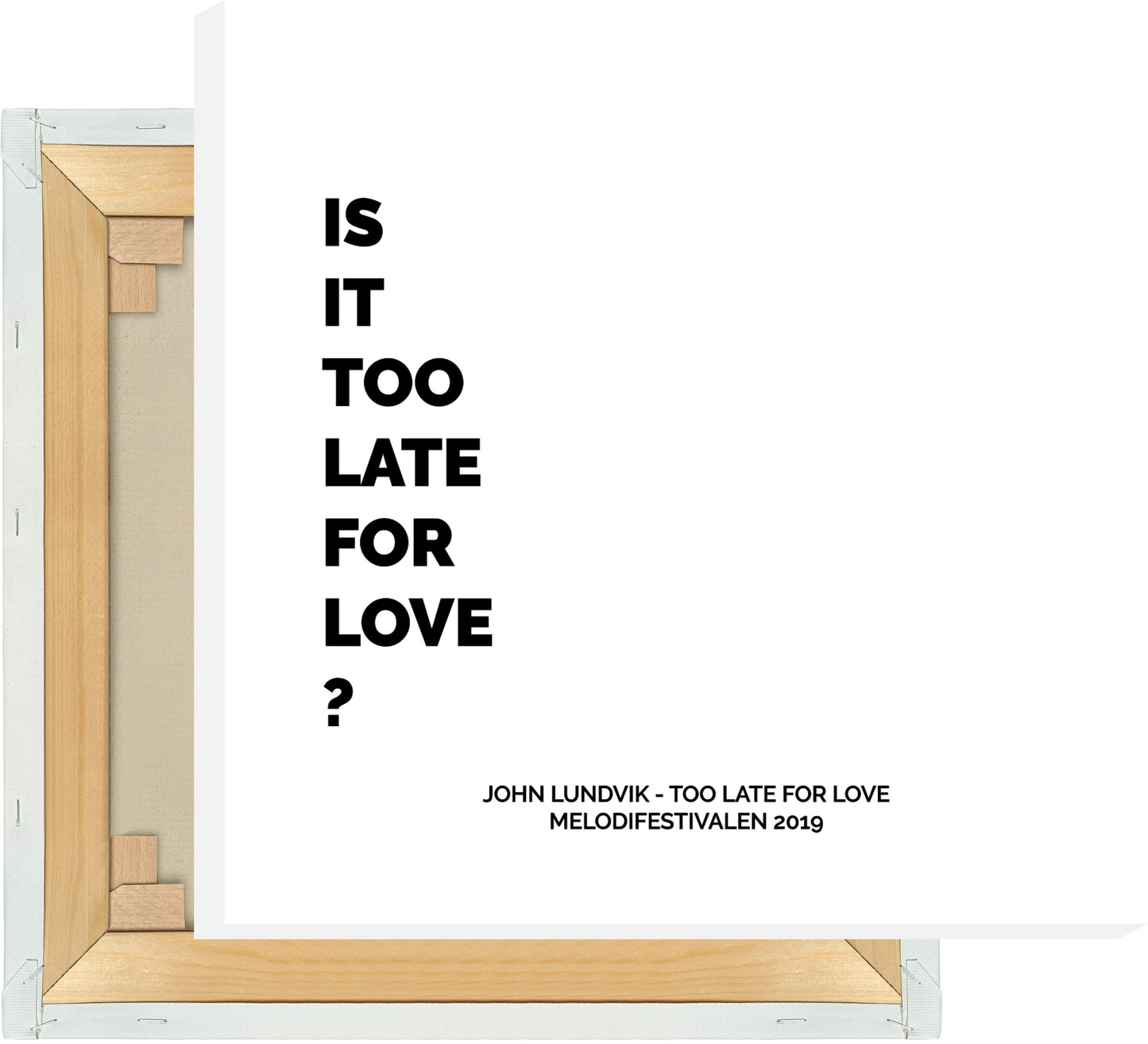 Leinwand John Lundvik - Too Late For Love #1