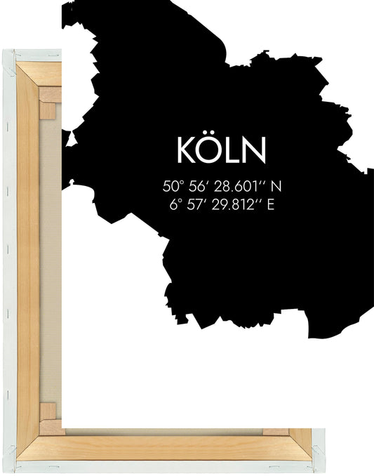 Leinwand Köln Koordinaten #5