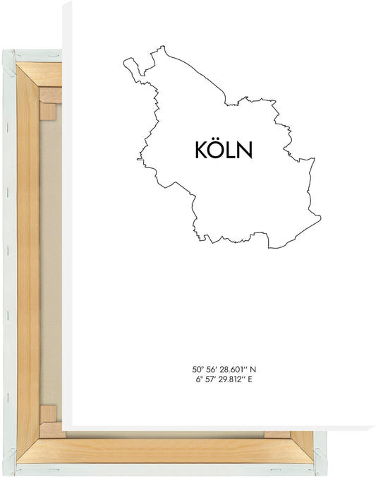 Leinwand Köln Koordinaten #8