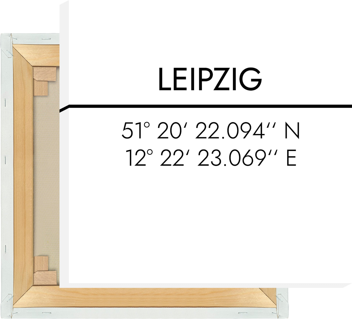 Leinwand Leipzig Koordinaten #2