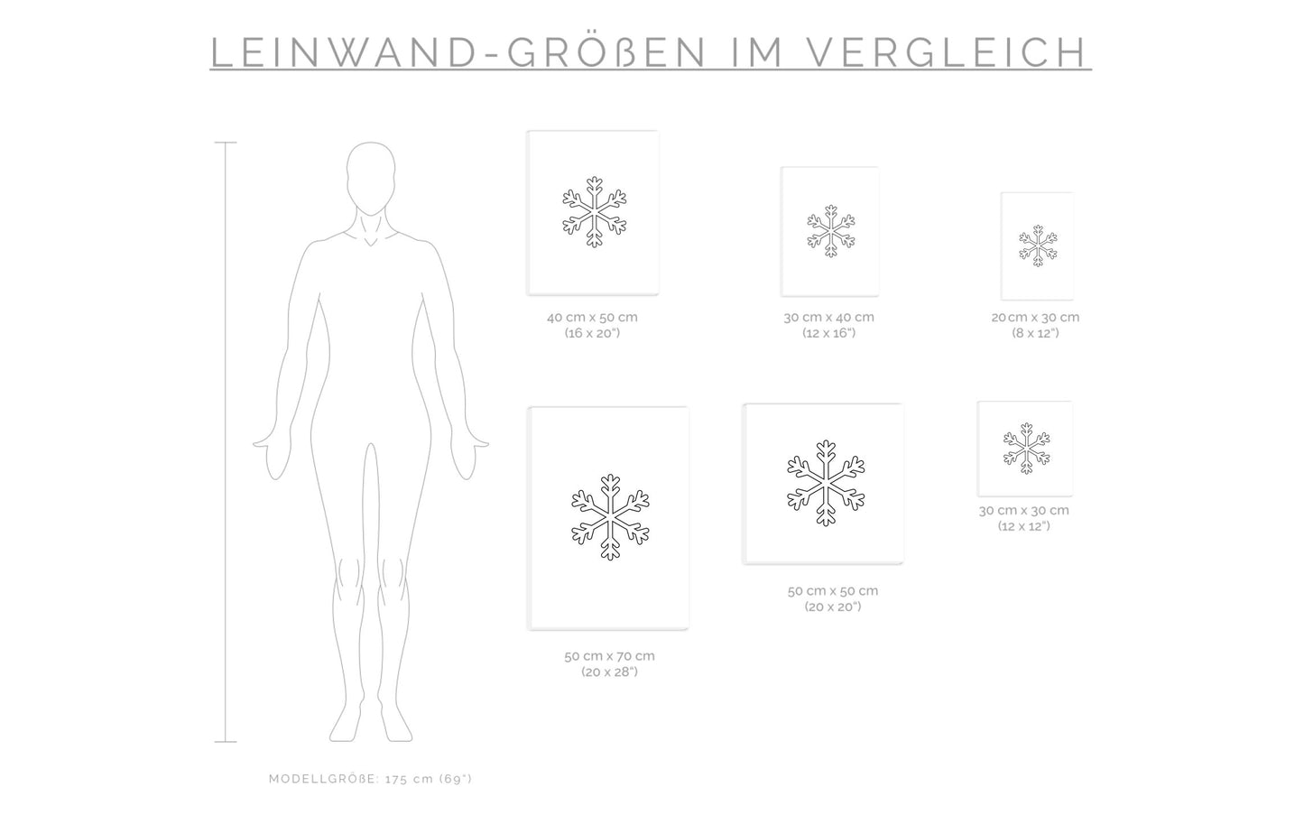 Leinwand Limited Edition: Schneeflocke #3