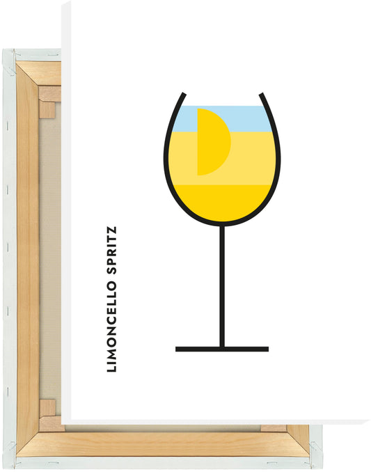 Leinwand Limoncello Spritz im Glas (Bauhaus-Style)