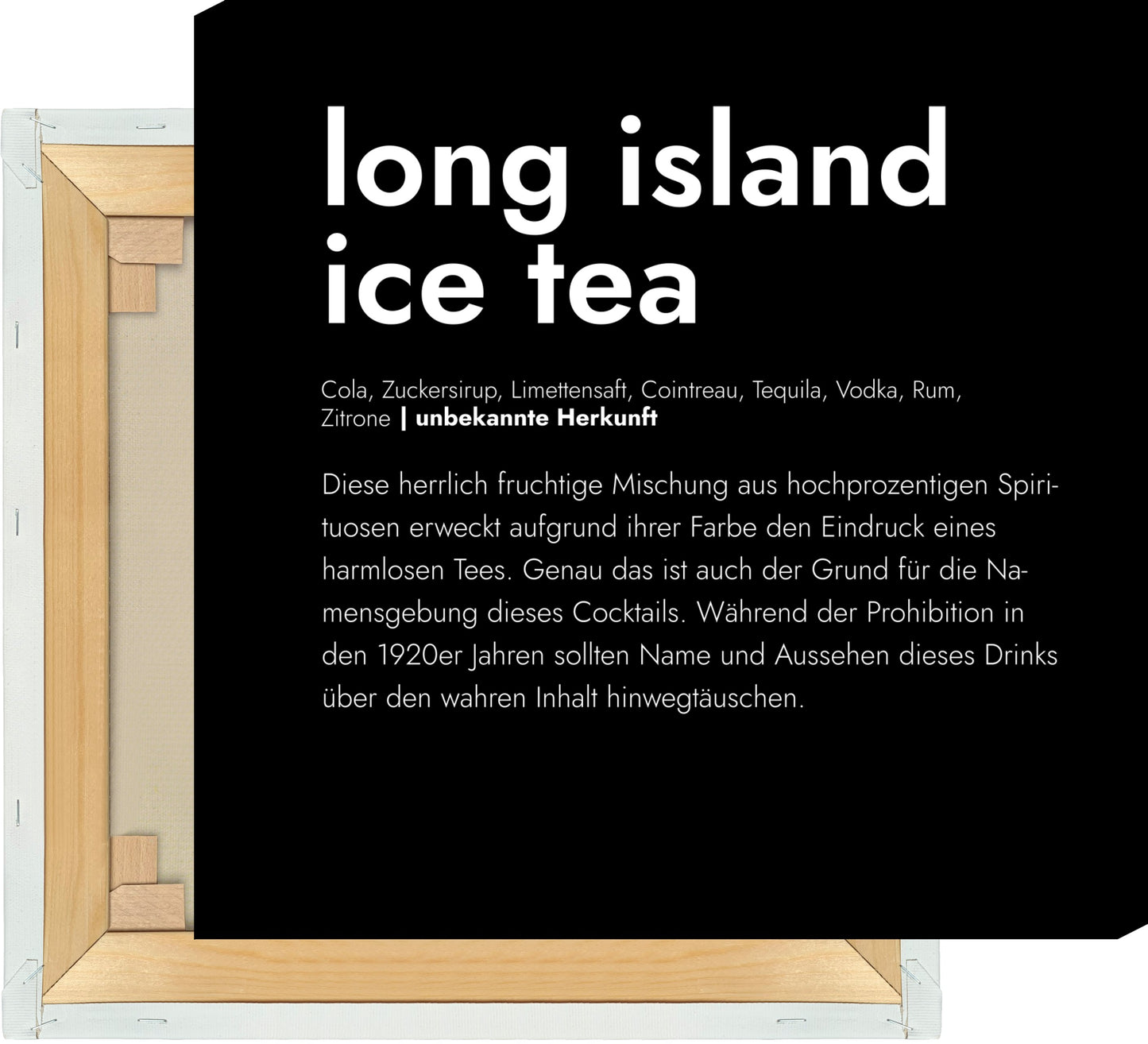 Leinwand Long Island Ice Tea - Definition