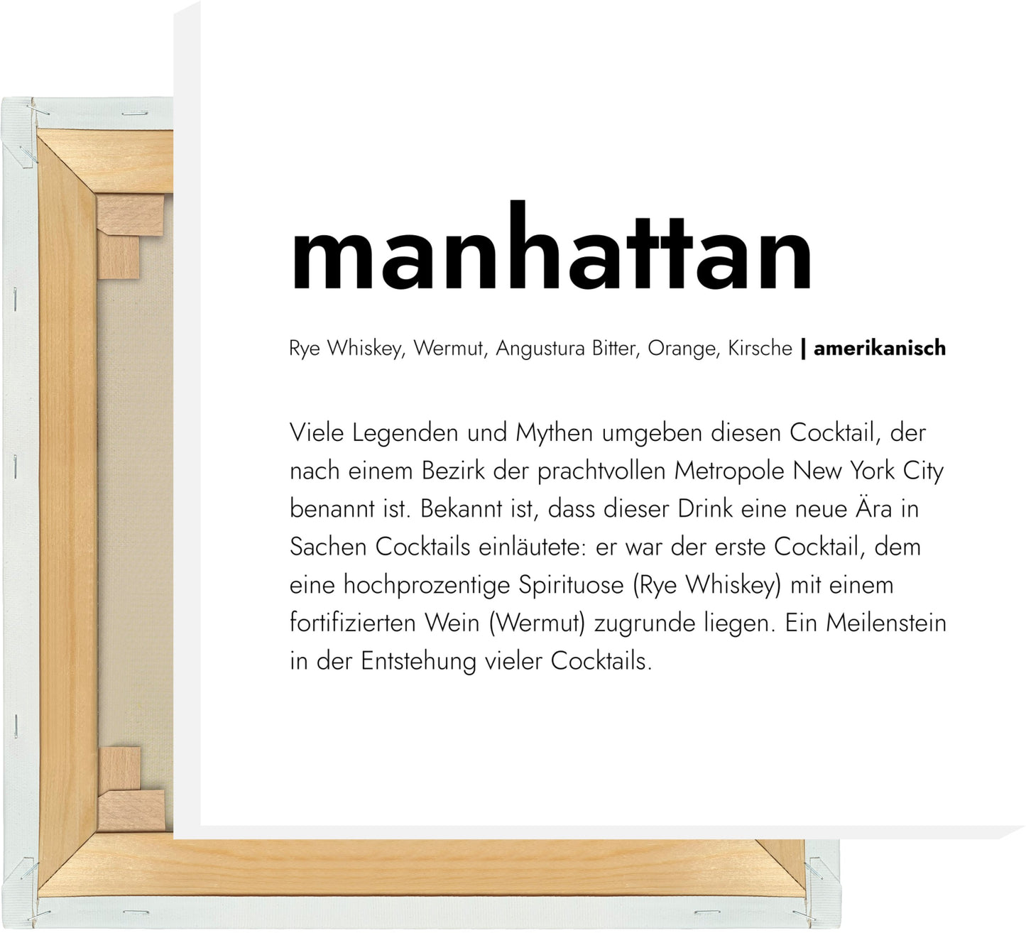 Leinwand Manhattan - Definition
