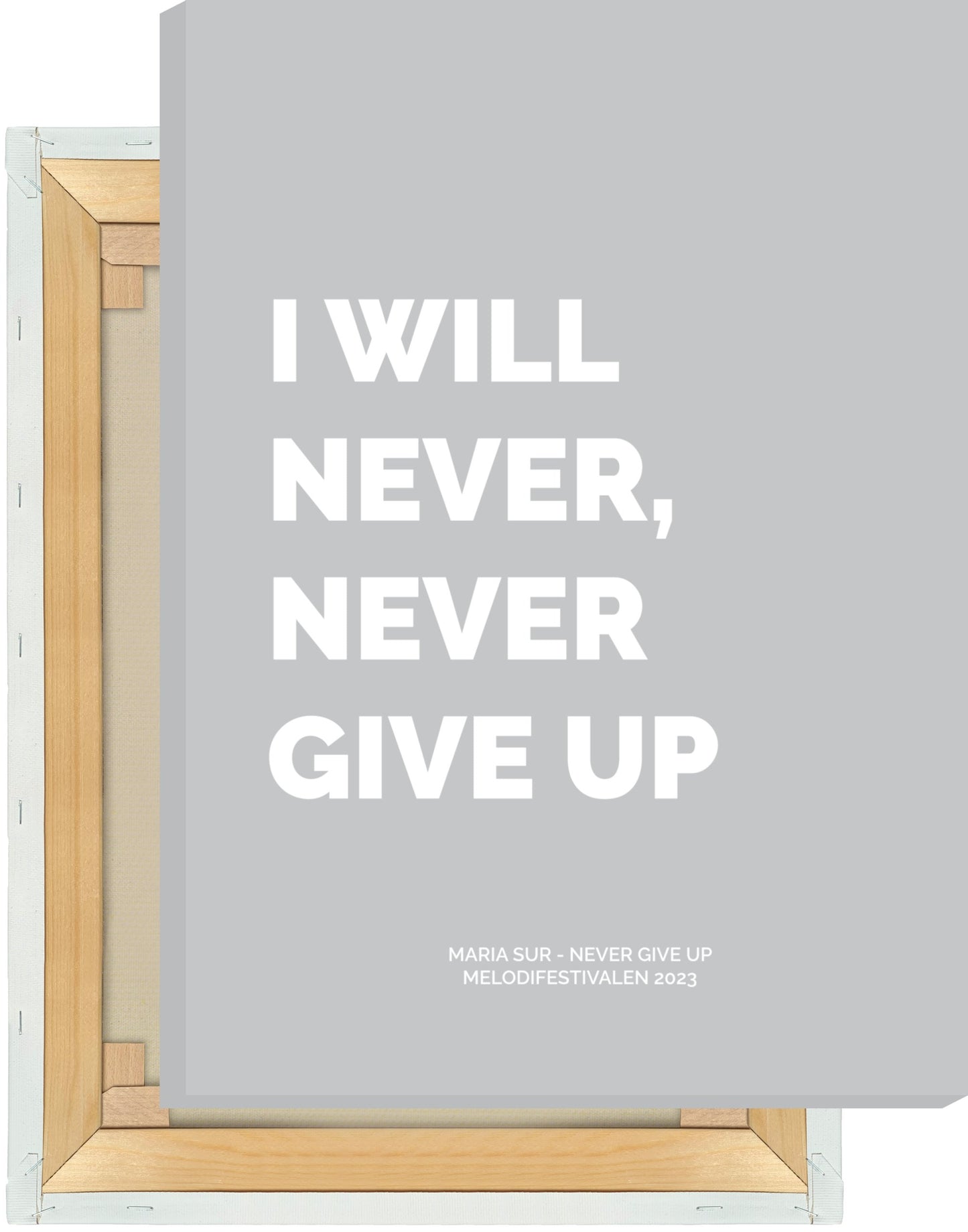 Leinwand Maria Sur - Never Give Up
