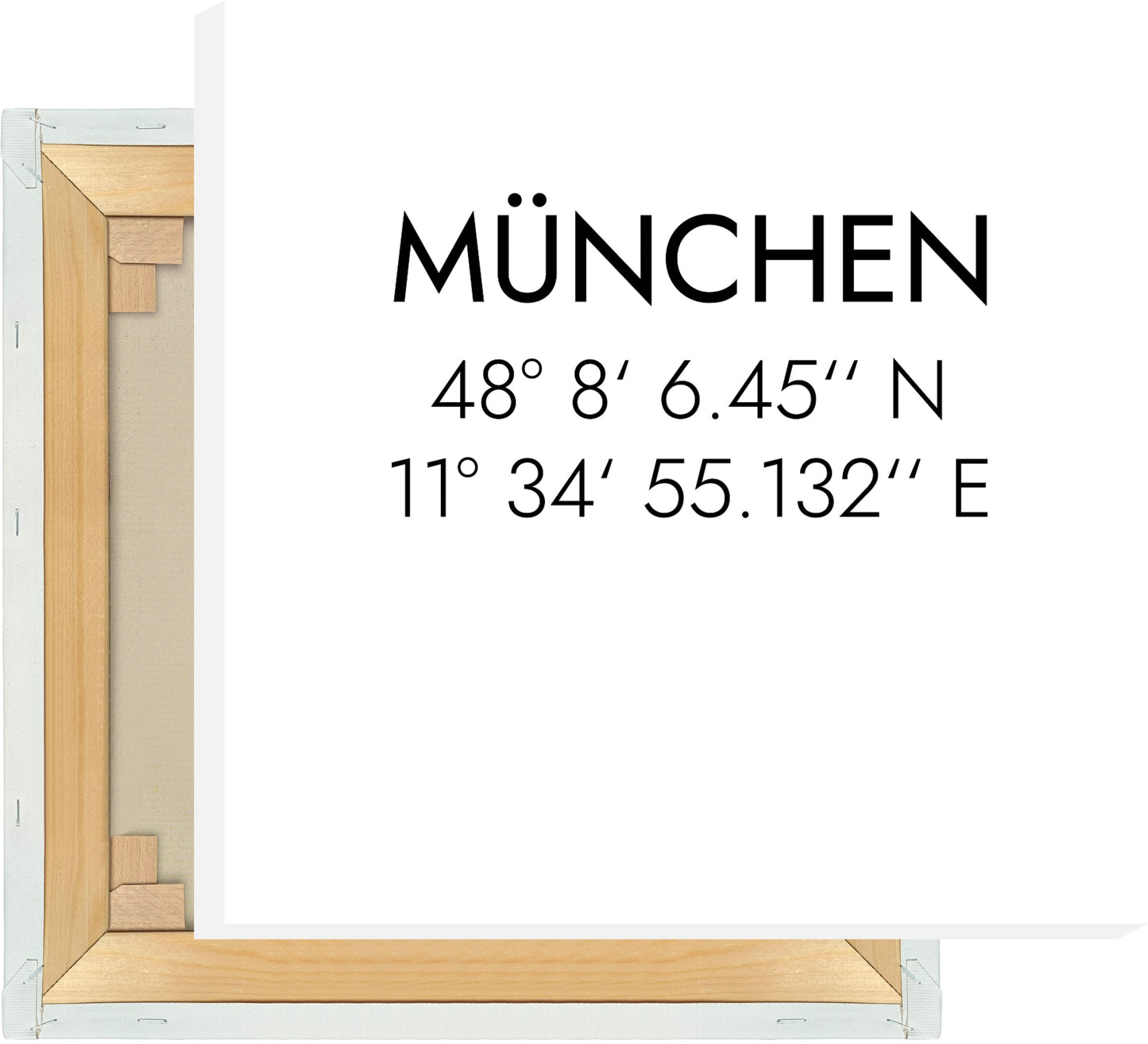 Leinwand München Koordinaten #1