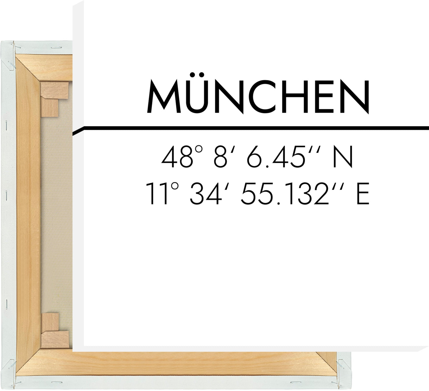 Leinwand München Koordinaten #2