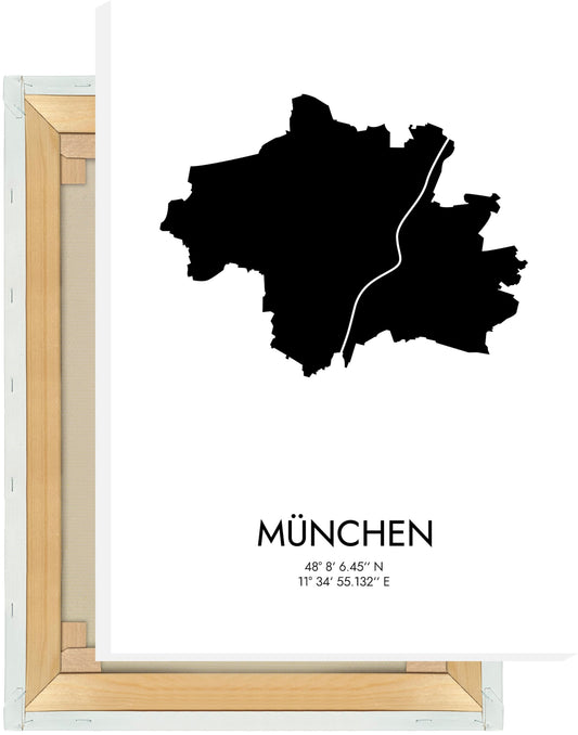 Leinwand München Koordinaten #3