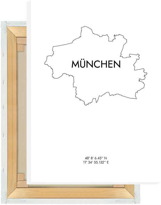 Leinwand München Koordinaten #8