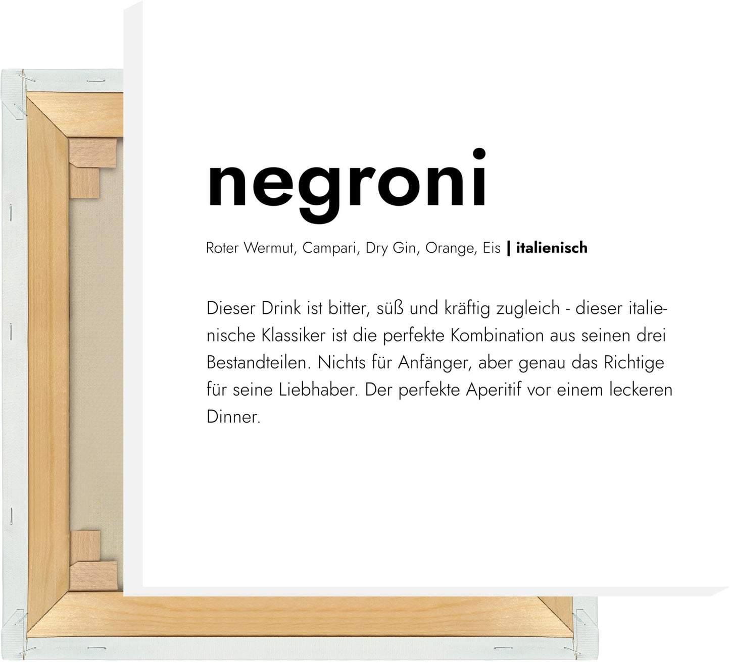 Leinwand Negroni - Definition