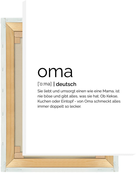 Leinwand Oma