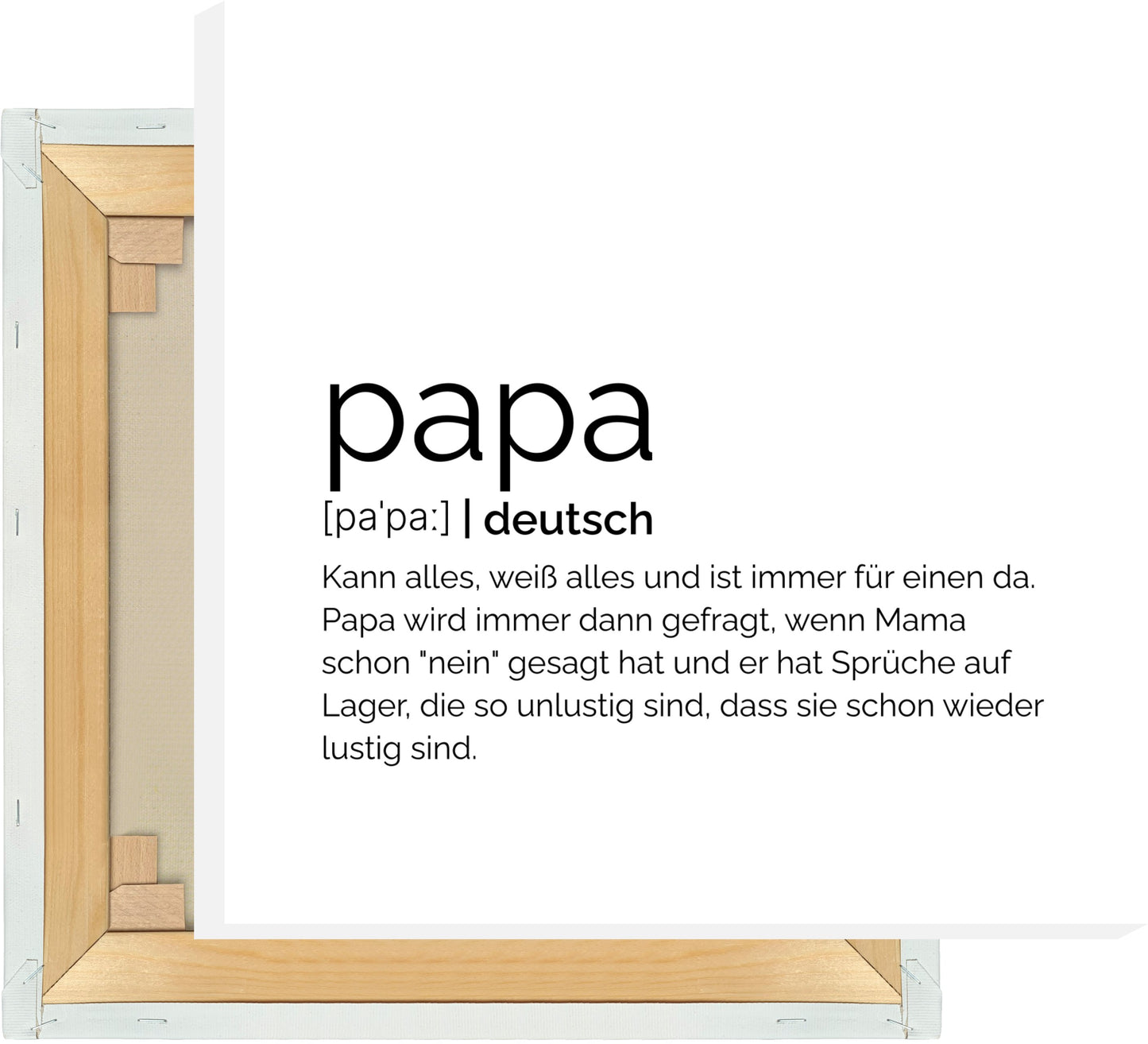 Leinwand Papa - Definition